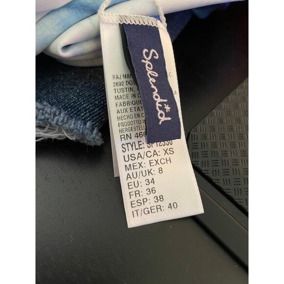 Splendid High Tide High Waist Bikini Bottoms Navy XS New - Picture 5 of 6